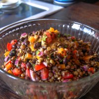 Lentil & Black Bean Salad with Spicy Lime Dressing